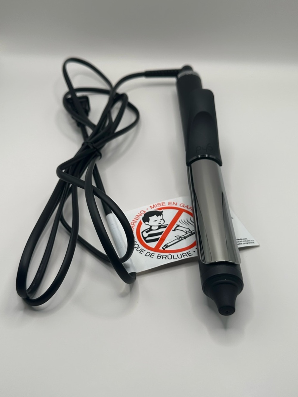ghd Metallic Silver and Black Curling Iron - Picture 3 of 6
